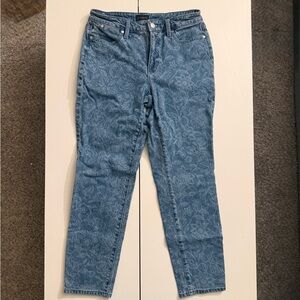 Talbots Denim Floral Skinny Jeans
